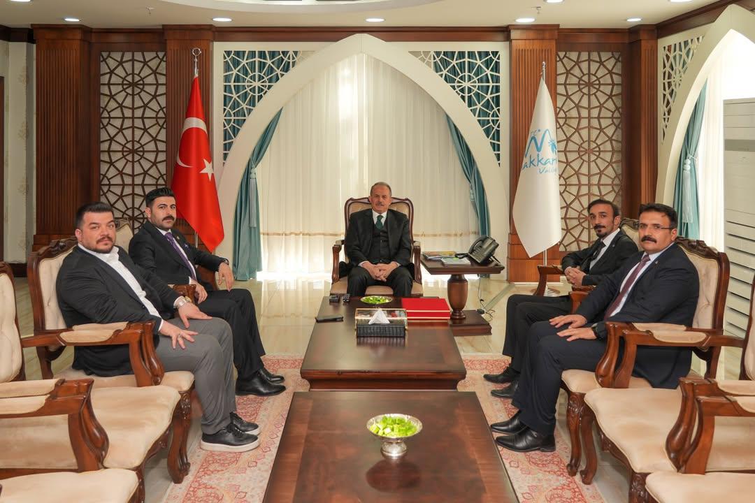 HAKKARİ VALİSİ İBRAHİM TAŞYAPAN'A ZİYARETTE BULUNDUK.